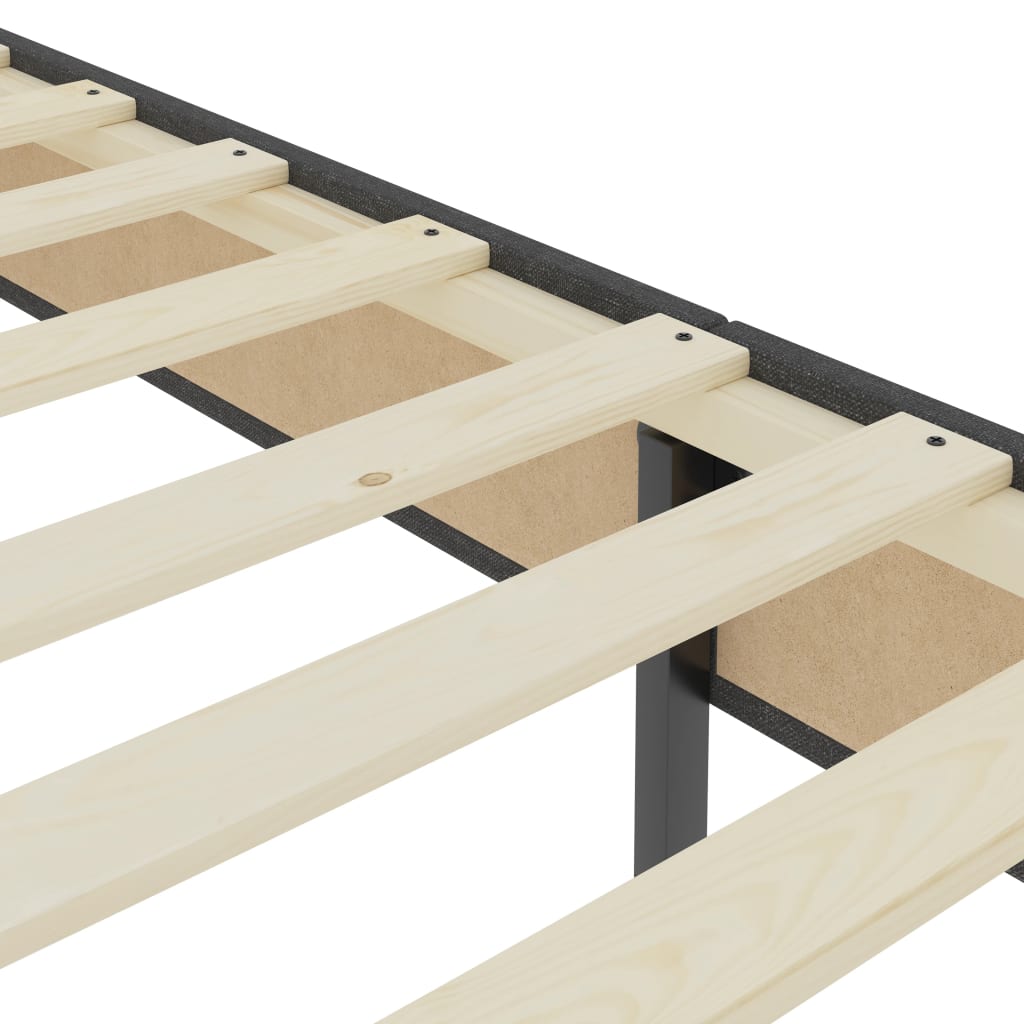 Boxspring stof donkergrijs 120x200 cm is nu te koop bij PeponiXL, paradijselijk wonen!