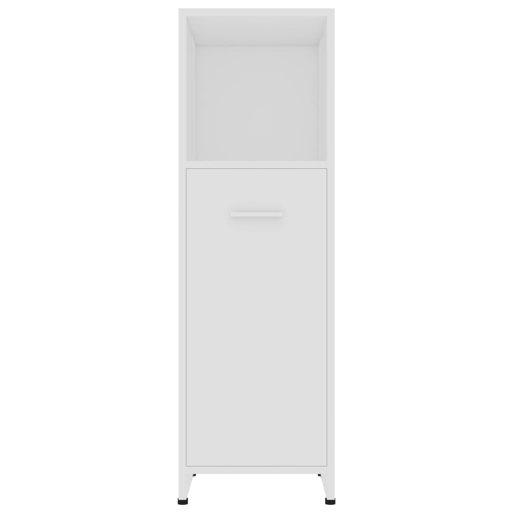 Badkamerkast 30x30x95 cm bewerkt hout wit is nu te koop bij PeponiXL, paradijselijk wonen!