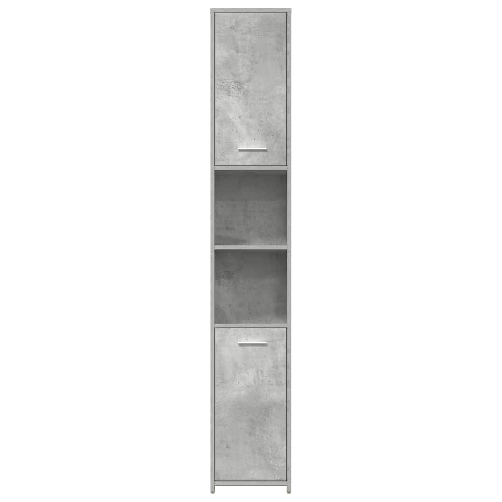 Badkamerkast 30x30x183,5 cm bewerkt hout betongrijs is nu te koop bij PeponiXL, paradijselijk wonen!