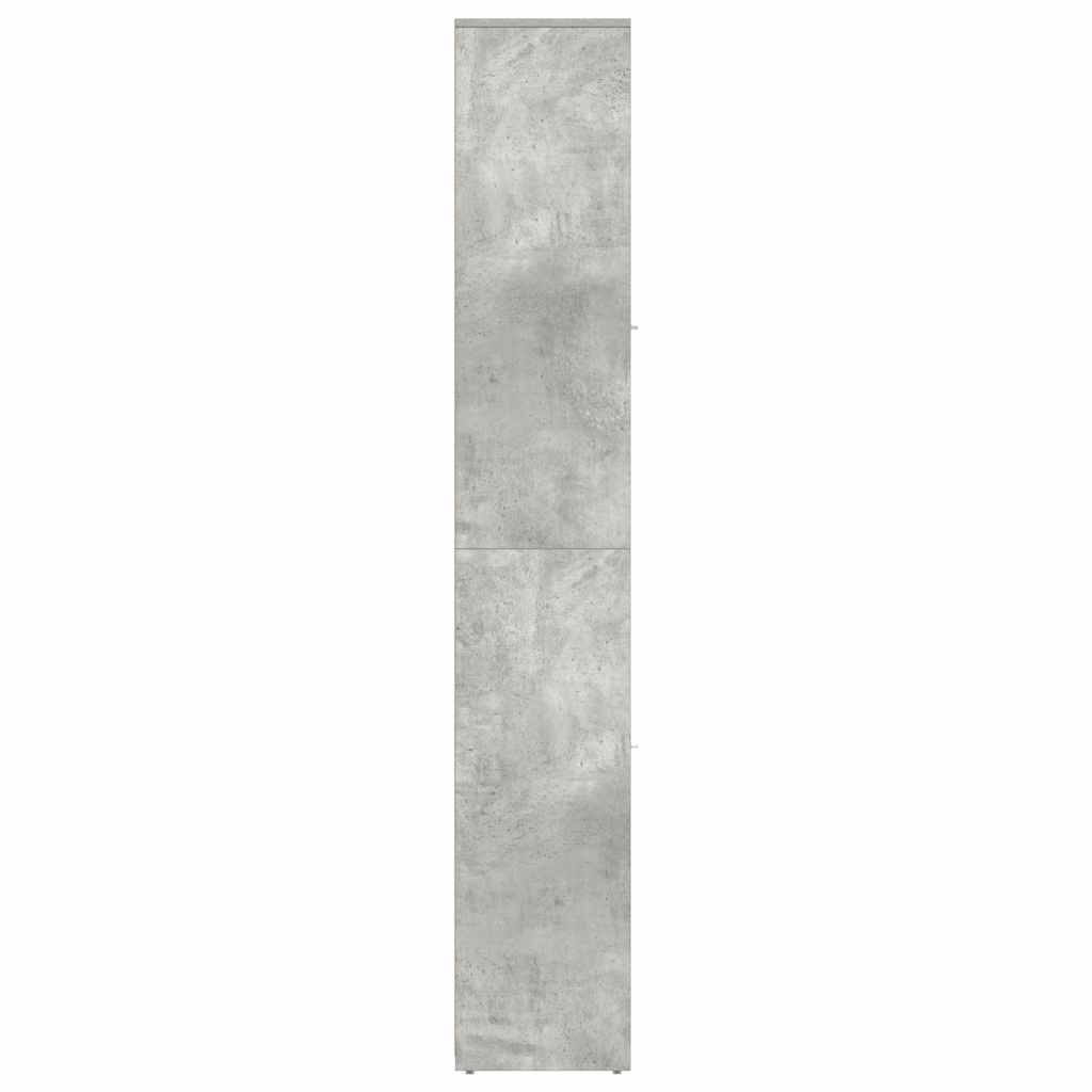Badkamerkast 30x30x183,5 cm bewerkt hout betongrijs is nu te koop bij PeponiXL, paradijselijk wonen!