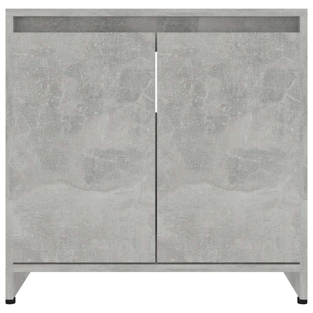 Badkamerkast 60x33x61 cm bewerkt hout betongrijs is nu te koop bij PeponiXL, paradijselijk wonen!