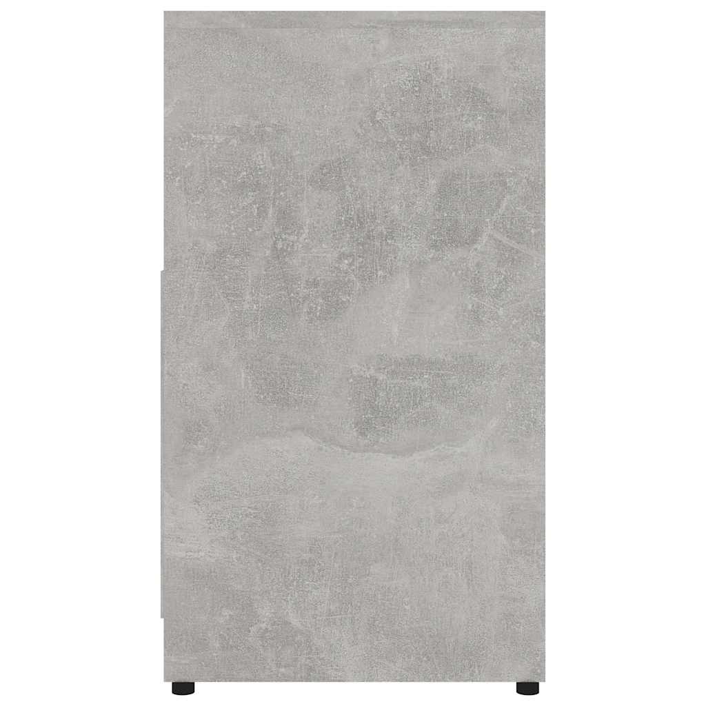 Badkamerkast 60x33x61 cm bewerkt hout betongrijs is nu te koop bij PeponiXL, paradijselijk wonen!