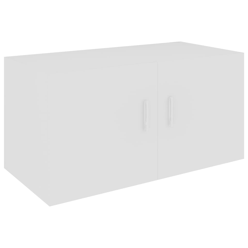 Hangkast 80x39x40 cm bewerkt hout wit is nu te koop bij PeponiXL, paradijselijk wonen!