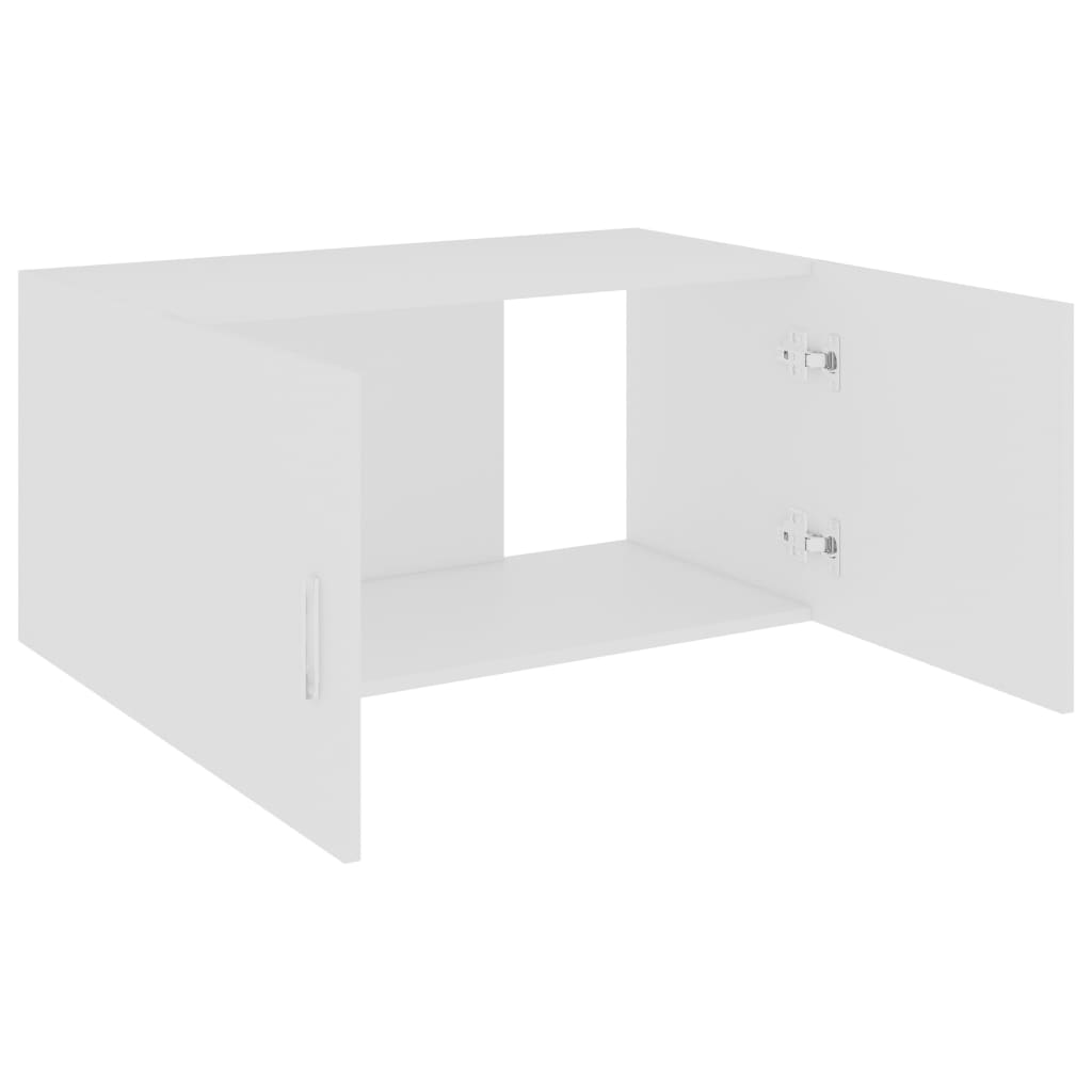 Hangkast 80x39x40 cm bewerkt hout wit is nu te koop bij PeponiXL, paradijselijk wonen!