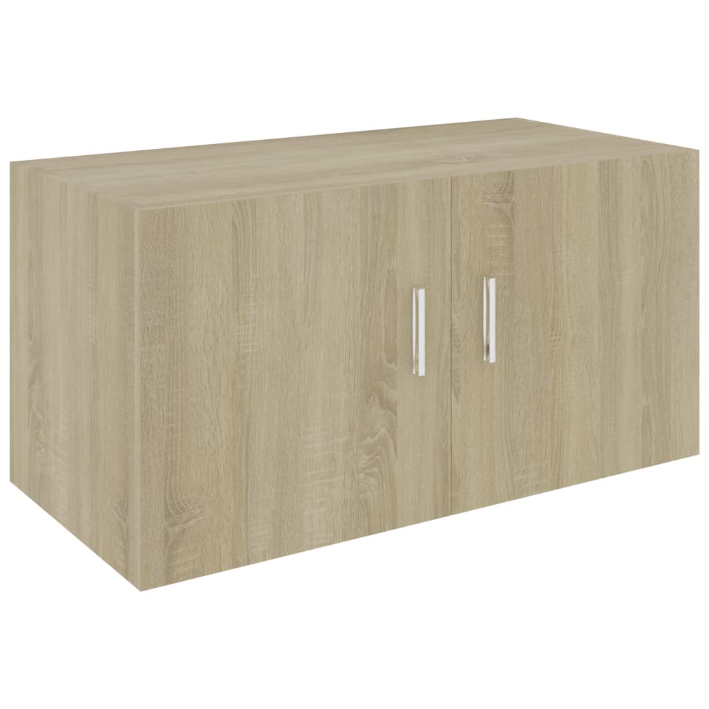 Hangkast 80x39x40 cm bewerkt hout sonoma eikenkleurig is nu te koop bij PeponiXL, paradijselijk wonen!