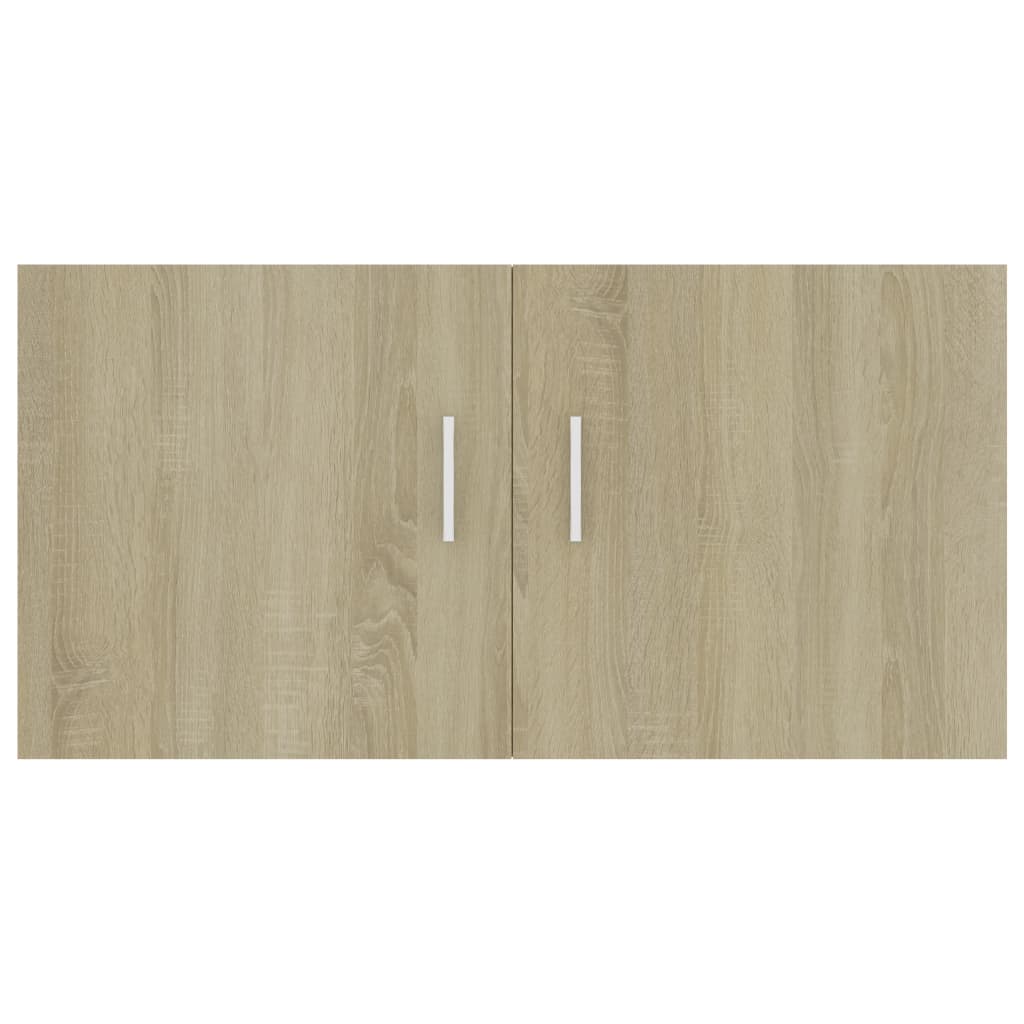 Hangkast 80x39x40 cm bewerkt hout sonoma eikenkleurig is nu te koop bij PeponiXL, paradijselijk wonen!
