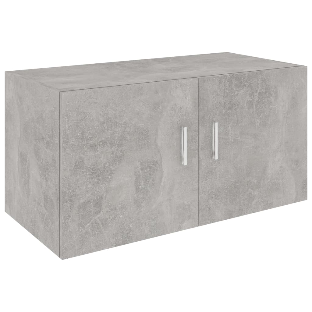 Hangkast 80x39x40 cm bewerkt hout betongrijs is nu te koop bij PeponiXL, paradijselijk wonen!