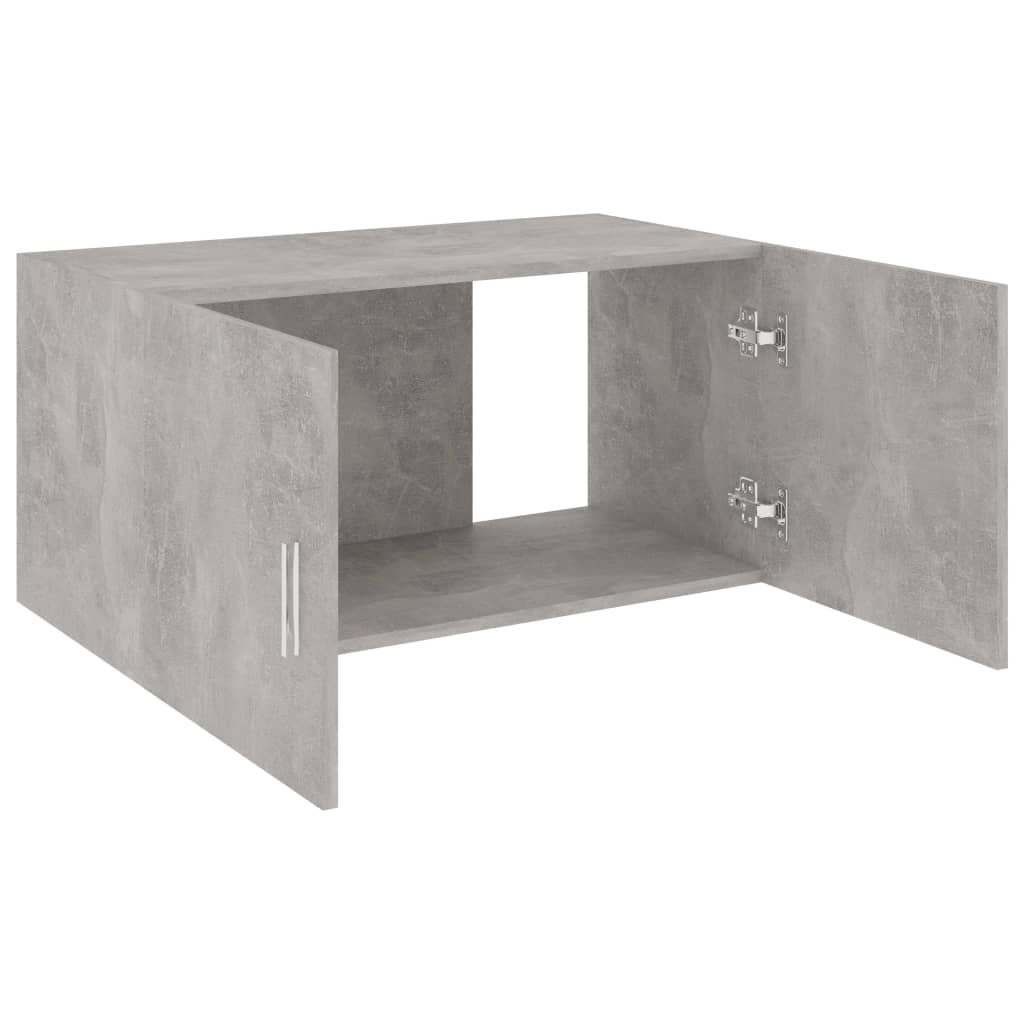 Hangkast 80x39x40 cm bewerkt hout betongrijs is nu te koop bij PeponiXL, paradijselijk wonen!