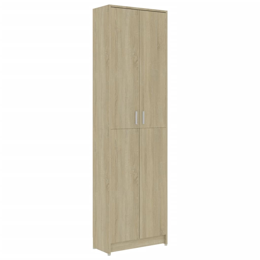 Gangkast 55x25x189 cm bewerkt hout sonoma eikenkleurig is nu te koop bij PeponiXL, paradijselijk wonen!