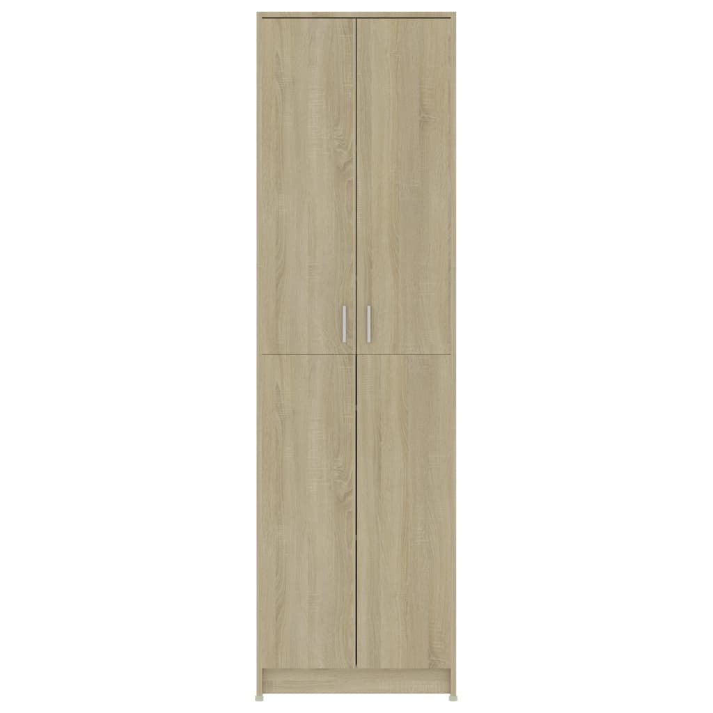 Gangkast 55x25x189 cm bewerkt hout sonoma eikenkleurig is nu te koop bij PeponiXL, paradijselijk wonen!
