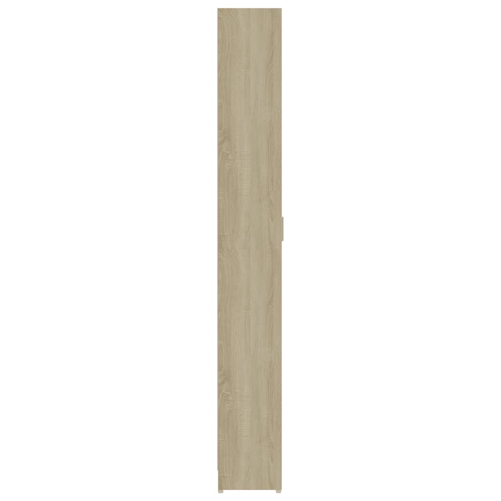 Gangkast 55x25x189 cm bewerkt hout sonoma eikenkleurig is nu te koop bij PeponiXL, paradijselijk wonen!