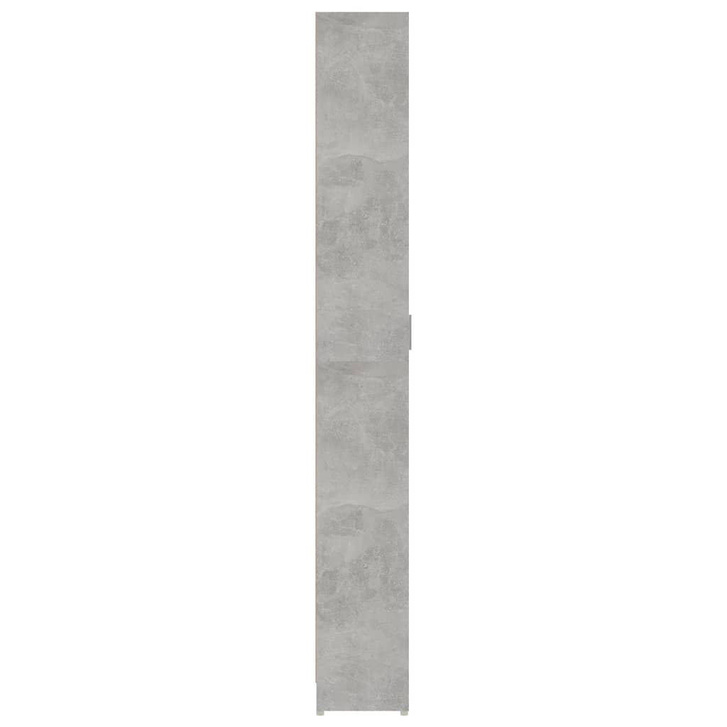 Gangkast 55x25x189 cm bewerkt hout betongrijs is nu te koop bij PeponiXL, paradijselijk wonen!