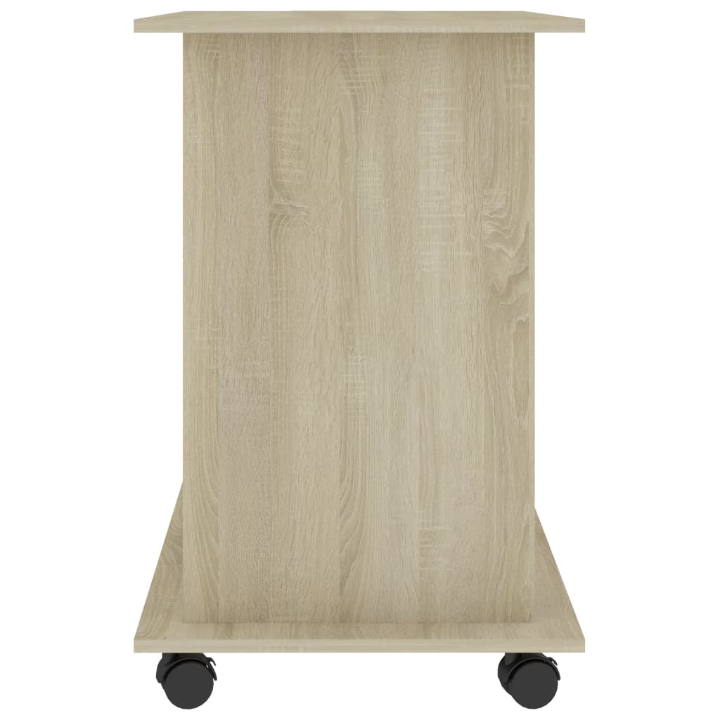 Computerbureau 80x50x75 cm bewerkt hout sonoma eikenkleurig is nu te koop bij PeponiXL, paradijselijk wonen!
