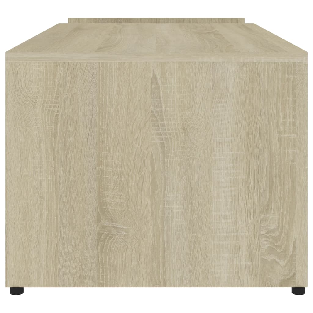 Salontafel 90x45x35 cm bewerkt hout sonoma eikenkleurig is nu te koop bij PeponiXL, paradijselijk wonen!
