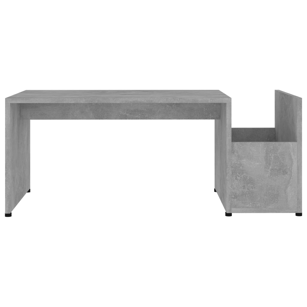 Salontafel 90x45x35 cm bewerkt hout betongrijs is nu te koop bij PeponiXL, paradijselijk wonen!