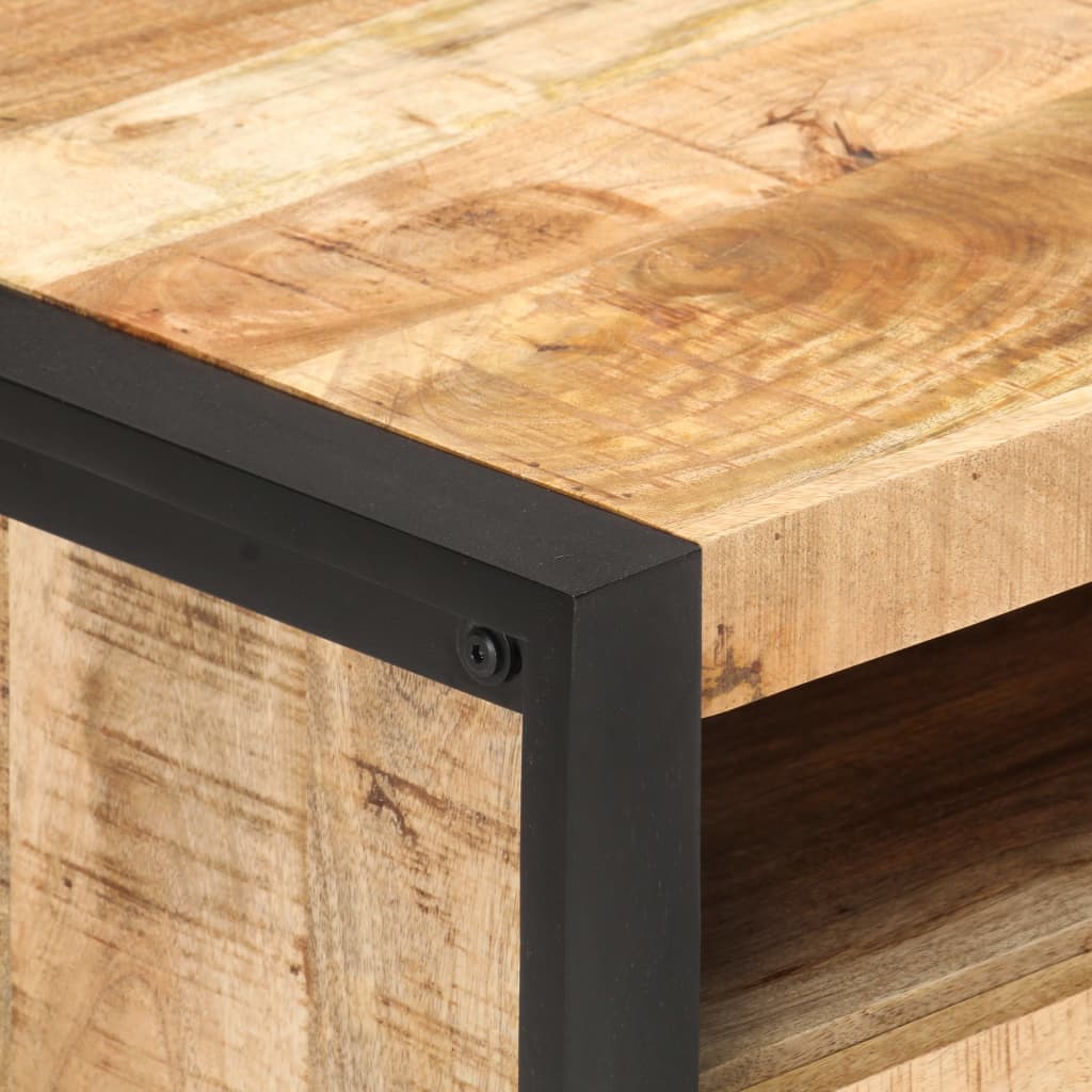 Salontafel 100x50x40 cm ruw mangohout is nu te koop bij PeponiXL, paradijselijk wonen!