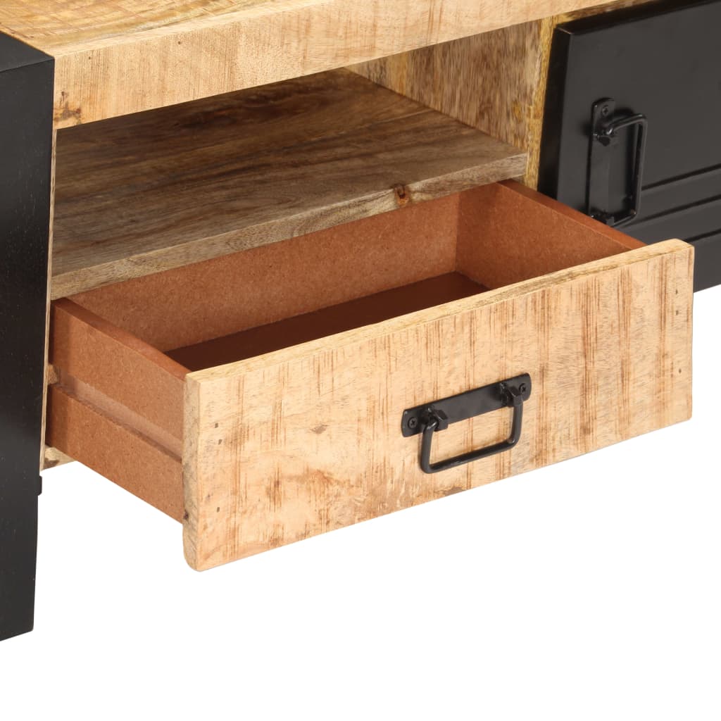 Salontafel 100x50x40 cm ruw mangohout is nu te koop bij PeponiXL, paradijselijk wonen!