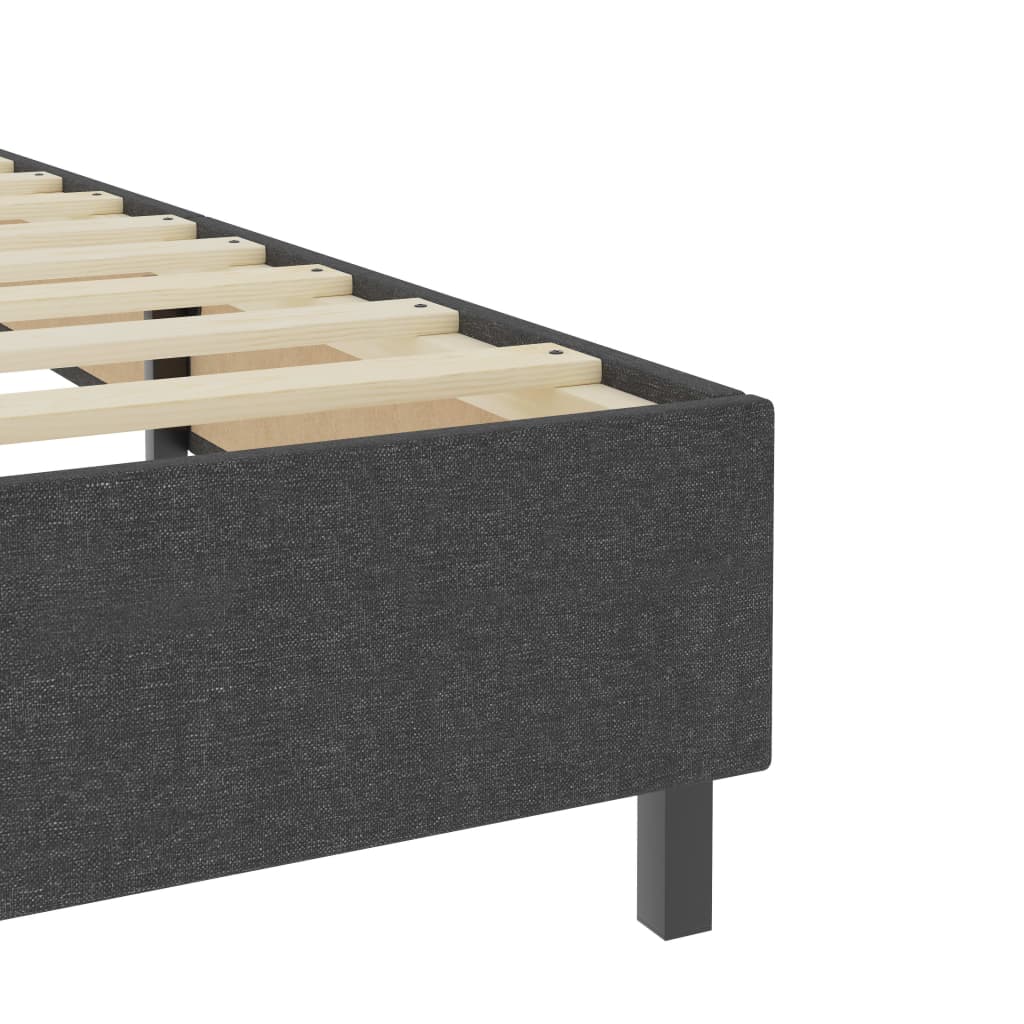 Boxspring stof donkergrijs 200x200 cm is nu te koop bij PeponiXL, paradijselijk wonen!