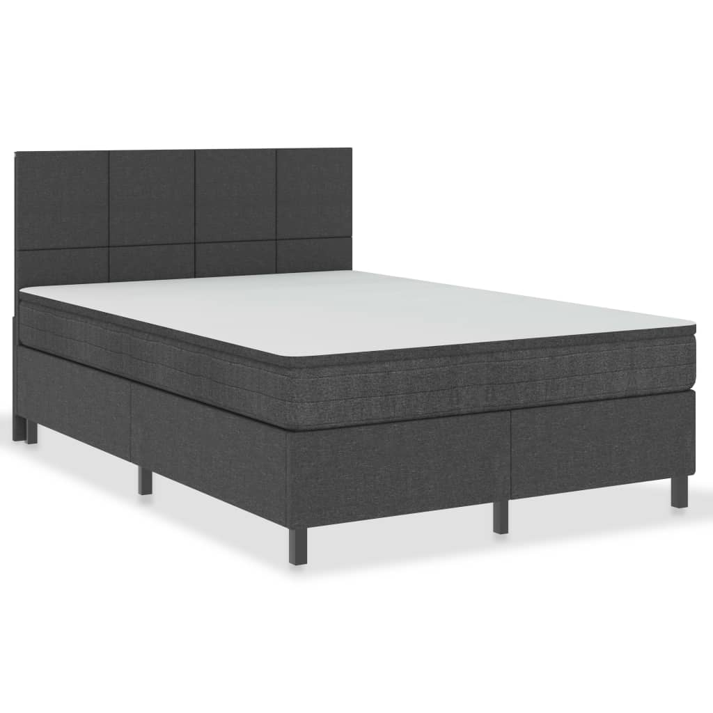 Boxspring stof donkergrijs 160x200 cm is nu te koop bij PeponiXL, paradijselijk wonen!