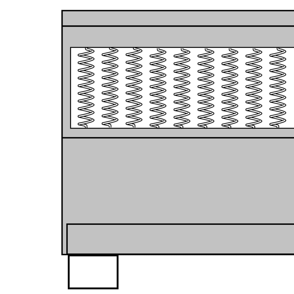 Boxspring stof donkergrijs 160x200 cm is nu te koop bij PeponiXL, paradijselijk wonen!