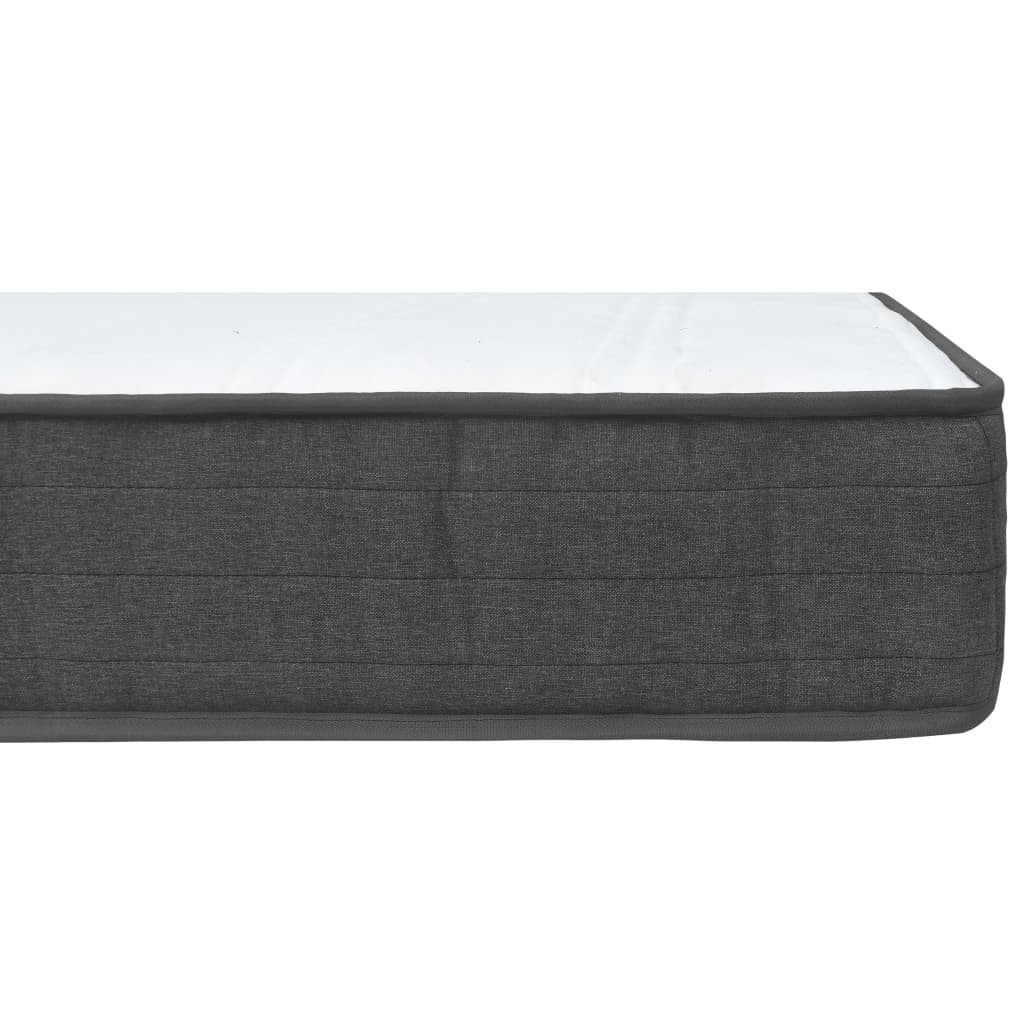 Boxspring stof donkergrijs 200x200 cm is nu te koop bij PeponiXL, paradijselijk wonen!