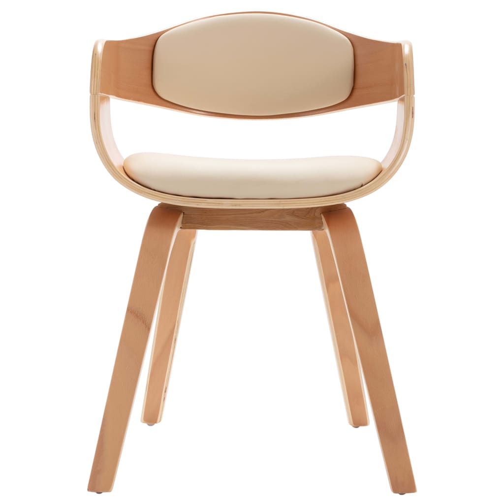 Eetkamerstoelen 4 st gebogen hout en kunstleer is nu te koop bij PeponiXL, paradijselijk wonen!