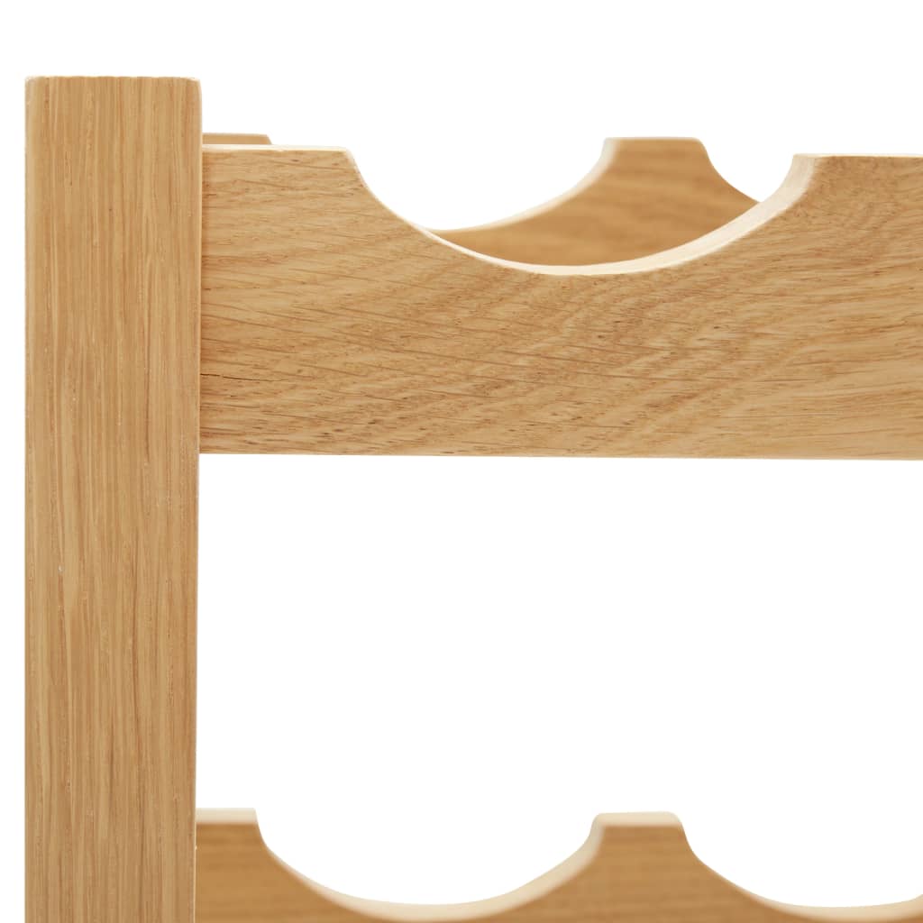 Wijnrek voor 6 flessen 37x21x21 cm massief eikenhout is nu te koop bij PeponiXL, paradijselijk wonen!