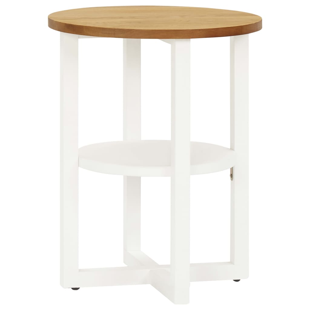 Bijzettafel 40x50 cm massief eikenhout is nu te koop bij PeponiXL, paradijselijk wonen!