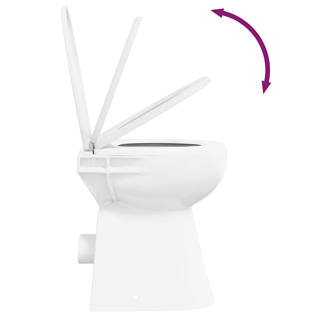 Randloos Toilet 7 cm extra hoogte soft-close keramiek wit is nu te koop bij PeponiXL, paradijselijk wonen!