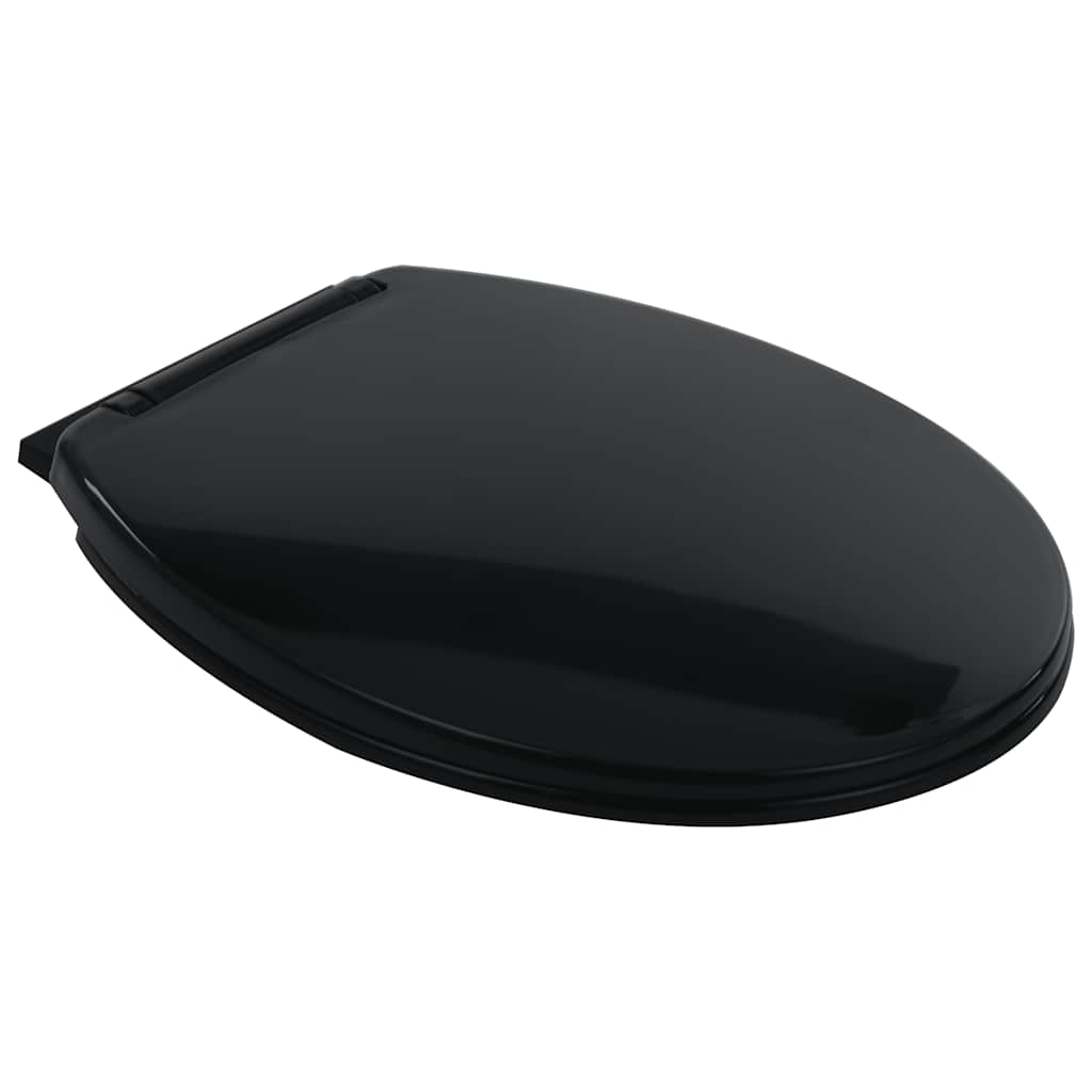 Randloos Toilet 7 cm extra hoogte soft-close keramiek zwart is nu te koop bij PeponiXL, paradijselijk wonen!