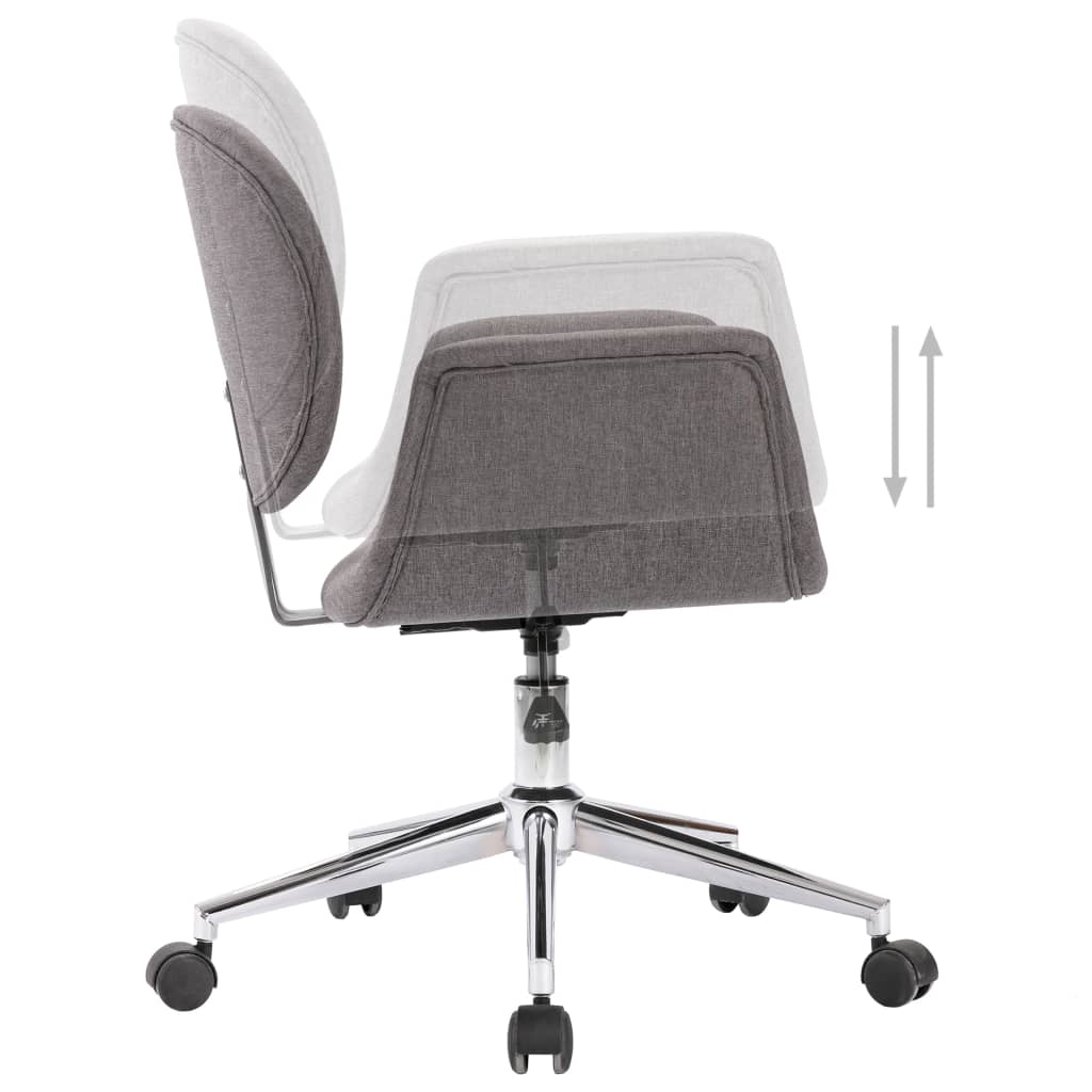 Kantoorstoel draaibaar stof grijs is nu te koop bij PeponiXL, paradijselijk wonen!