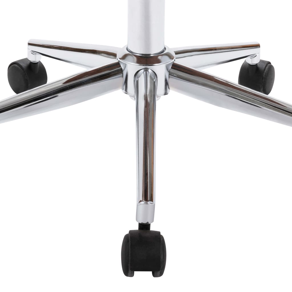 Kantoorstoel draaibaar gebogen hout en kunstleer wit is nu te koop bij PeponiXL, paradijselijk wonen!