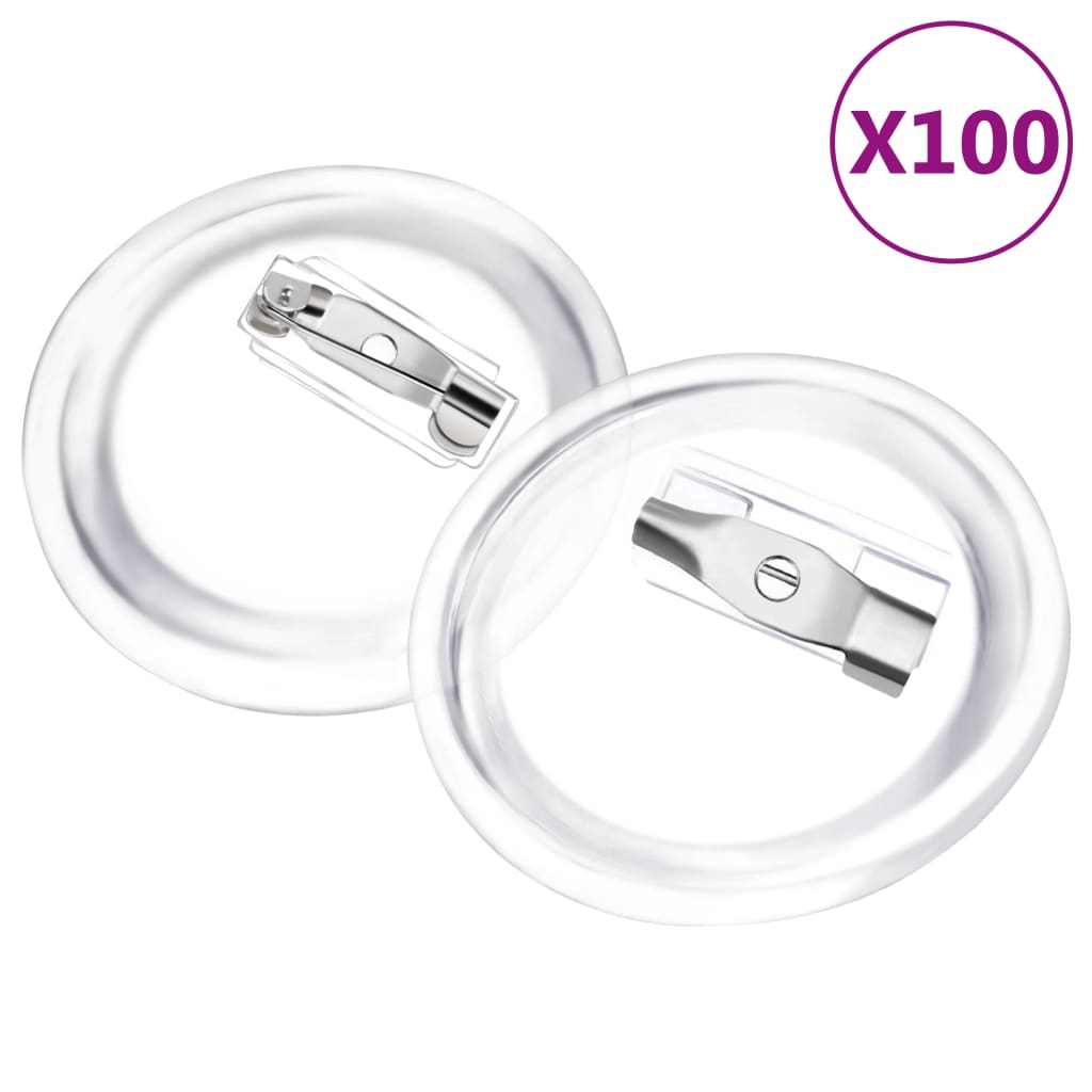 Buttons met spelden 100 st 25 mm acryl is nu te koop bij PeponiXL, paradijselijk wonen!