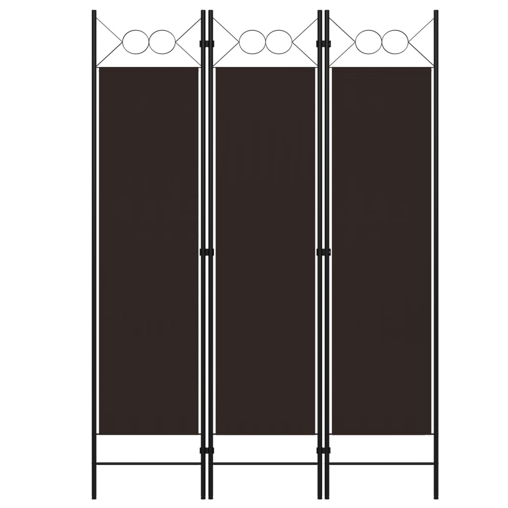 Kamerscherm met 3 panelen 120x180 cm bruin is nu te koop bij PeponiXL, paradijselijk wonen!