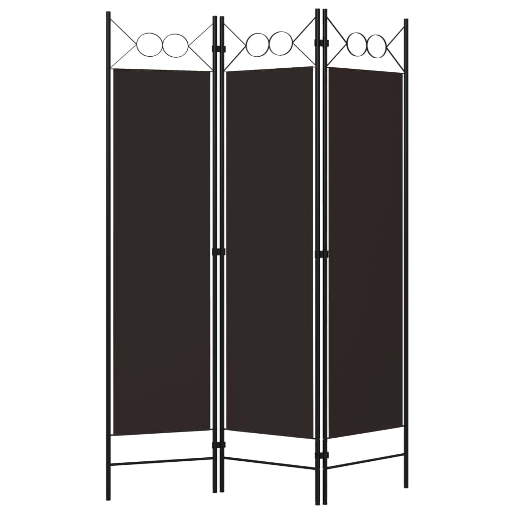 Kamerscherm met 3 panelen 120x180 cm bruin is nu te koop bij PeponiXL, paradijselijk wonen!