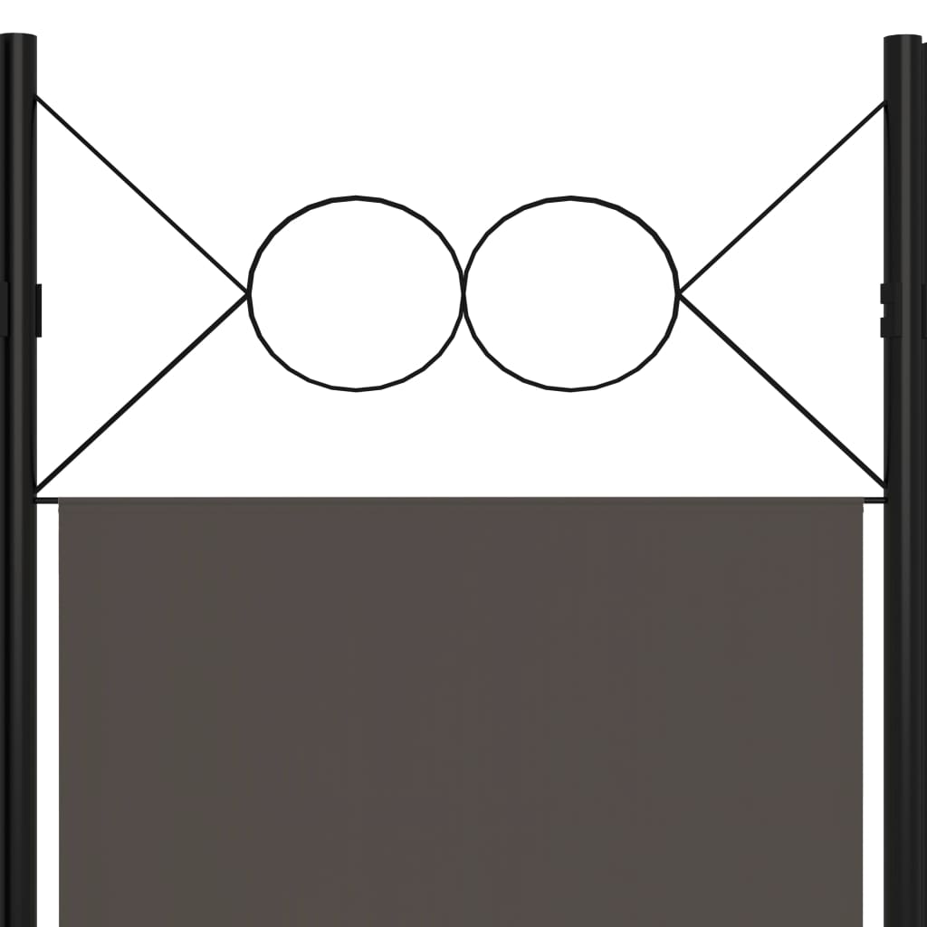Kamerscherm met 3 panelen 120x180 cm antraciet is nu te koop bij PeponiXL, paradijselijk wonen!