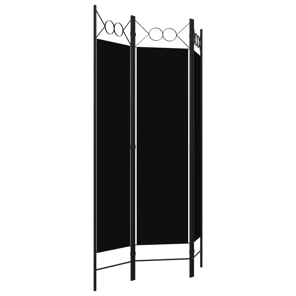 Kamerscherm met 3 panelen 120x180 cm zwart is nu te koop bij PeponiXL, paradijselijk wonen!