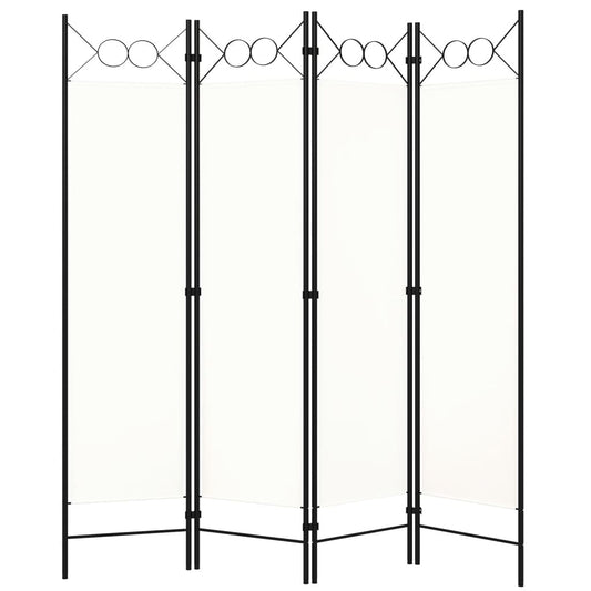 Kamerscherm met 4 panelen 160x180 cm wit is nu te koop bij PeponiXL, paradijselijk wonen!