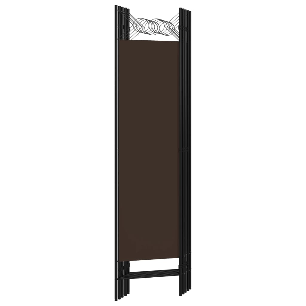 Kamerscherm met 5 panelen 200x180 cm bruin is nu te koop bij PeponiXL, paradijselijk wonen!