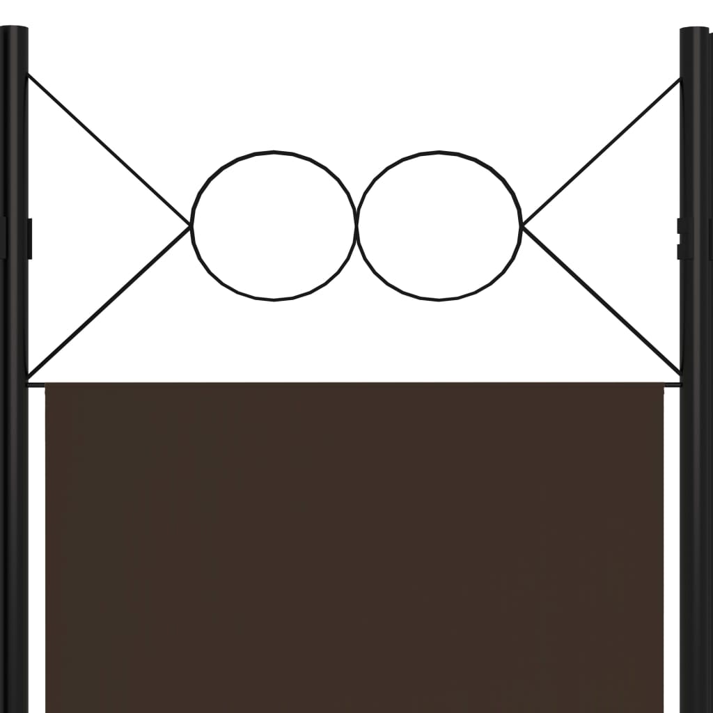 Kamerscherm met 5 panelen 200x180 cm bruin is nu te koop bij PeponiXL, paradijselijk wonen!