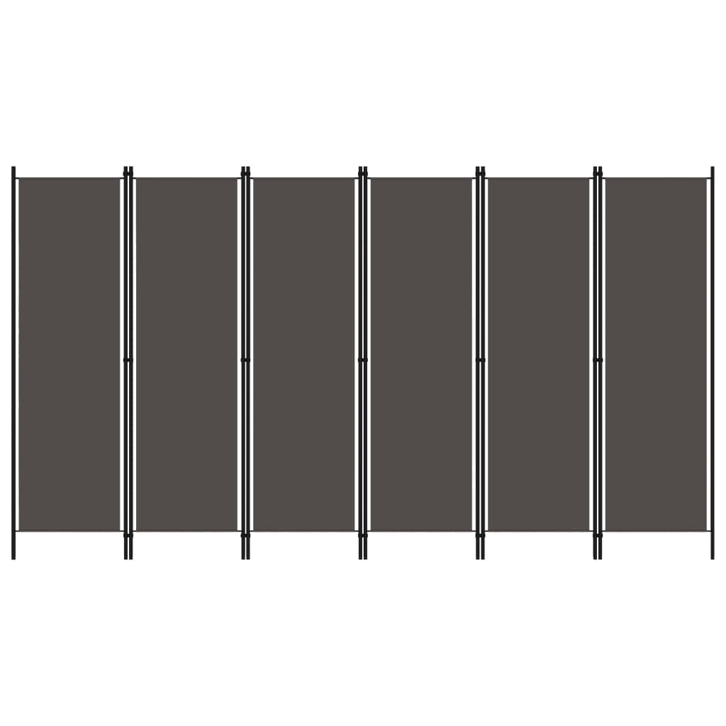 Kamerscherm met 6 panelen 300x180 cm antraciet is nu te koop bij PeponiXL, paradijselijk wonen!
