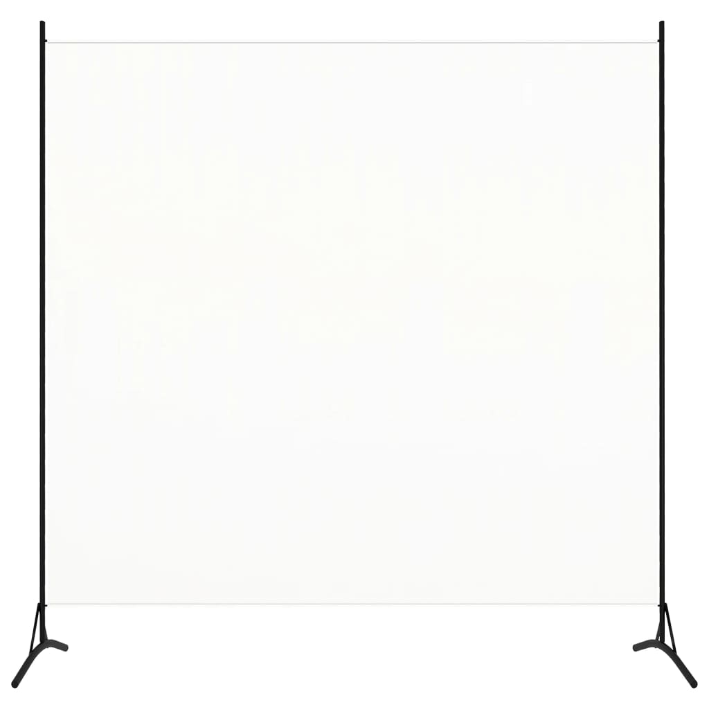Kamerscherm met 1 paneel 175x180 cm stof wit is nu te koop bij PeponiXL, paradijselijk wonen!