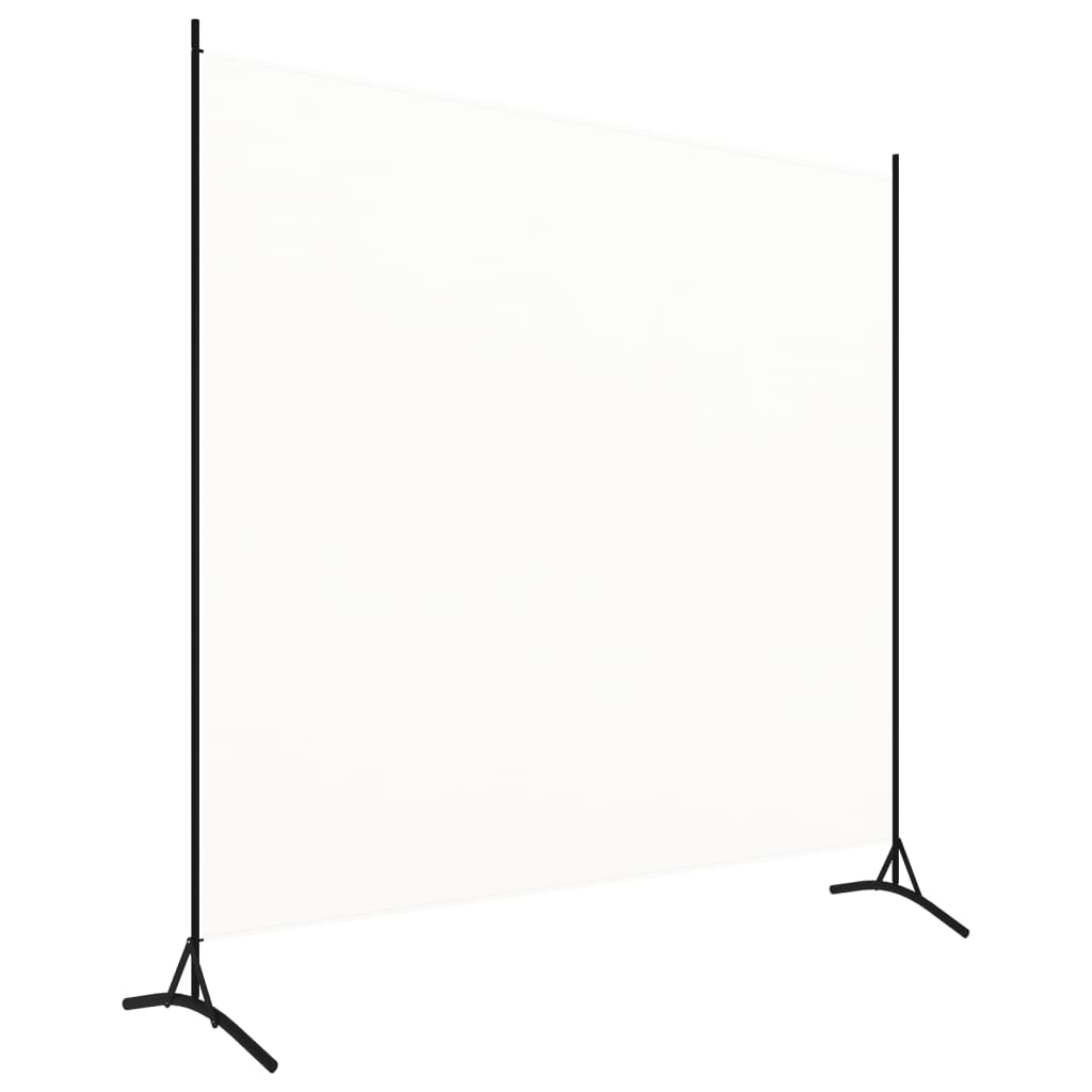 Kamerscherm met 1 paneel 175x180 cm stof wit is nu te koop bij PeponiXL, paradijselijk wonen!