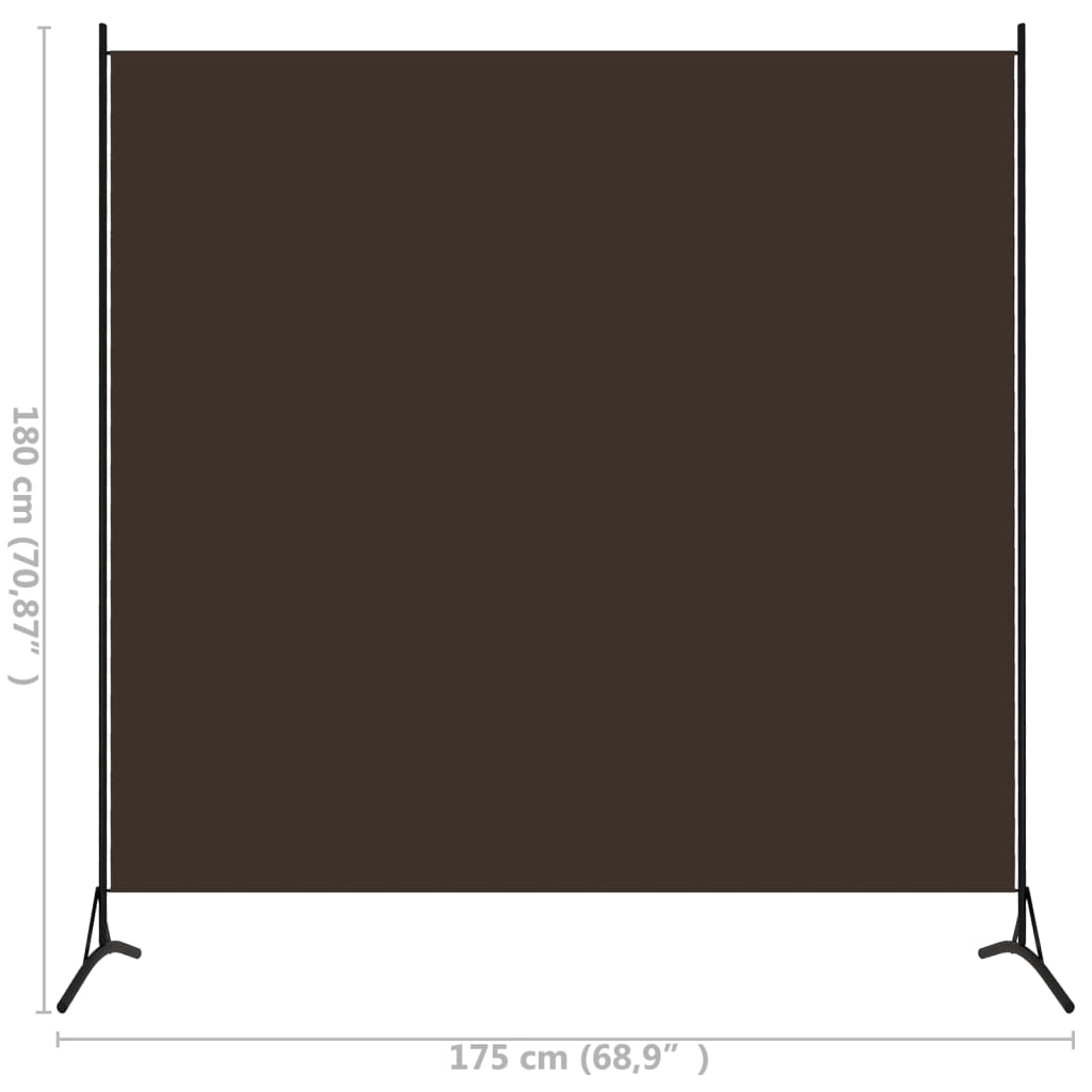 Kamerscherm met 1 paneel 175x180 cm bruin is nu te koop bij PeponiXL, paradijselijk wonen!