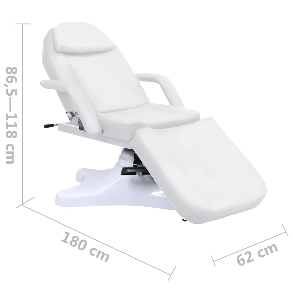 Massagetafel 180x62x(86,5-118) cm wit is nu te koop bij PeponiXL, paradijselijk wonen!