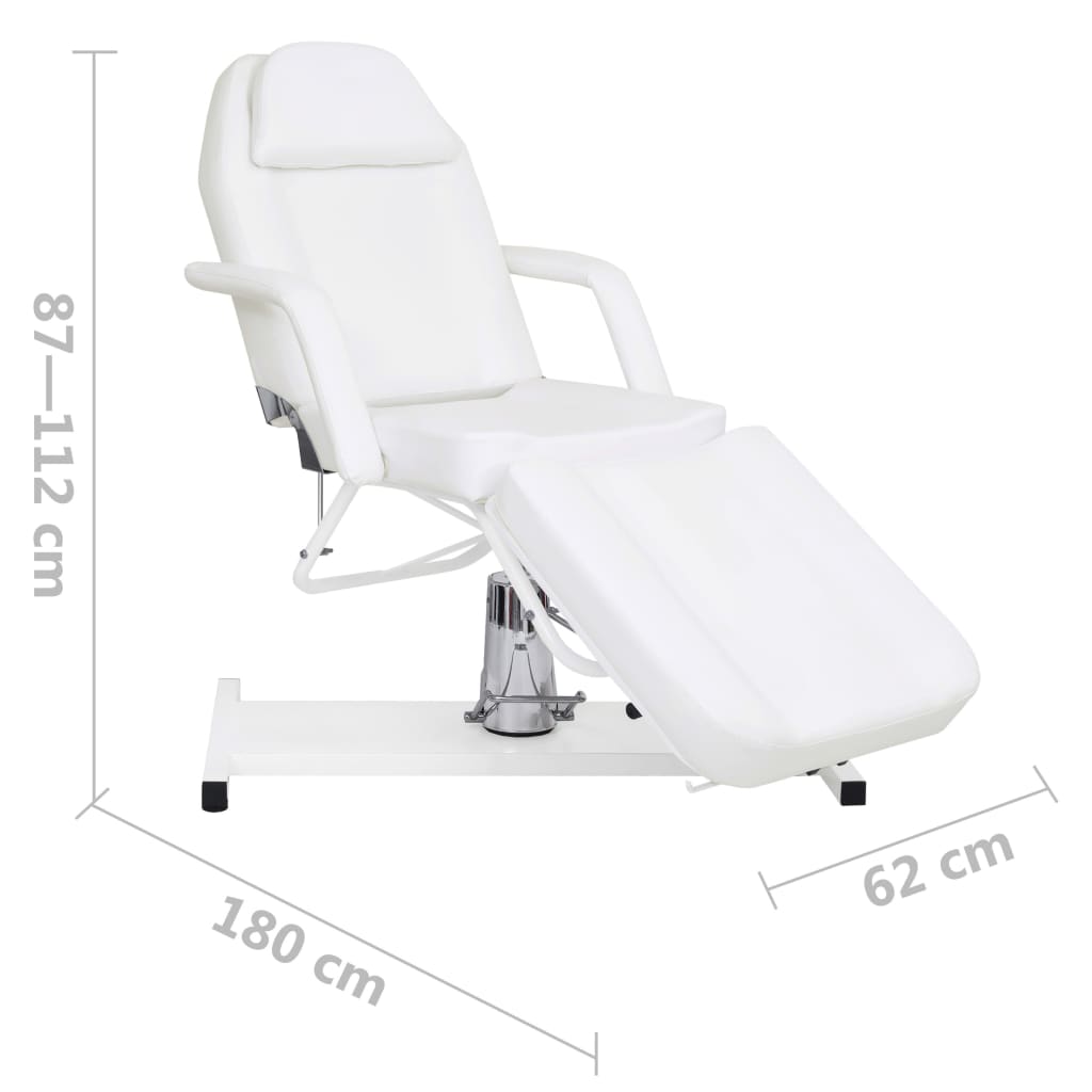Massagetafel 180x62x(87-112) cm wit is nu te koop bij PeponiXL, paradijselijk wonen!