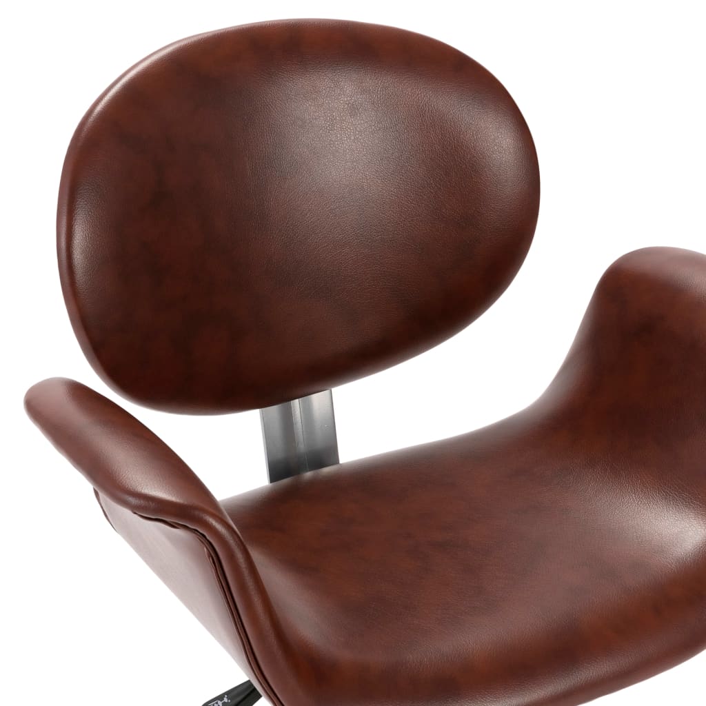 Eetkamerstoelen draaibaar 4 st kunstleer bruin is nu te koop bij PeponiXL, paradijselijk wonen!