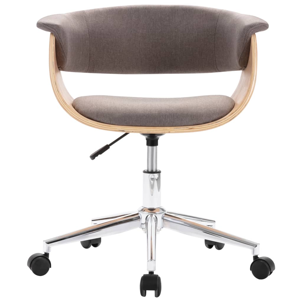 Eetkamerstoelen draaibaar 2 st stof taupe is nu te koop bij PeponiXL, paradijselijk wonen!