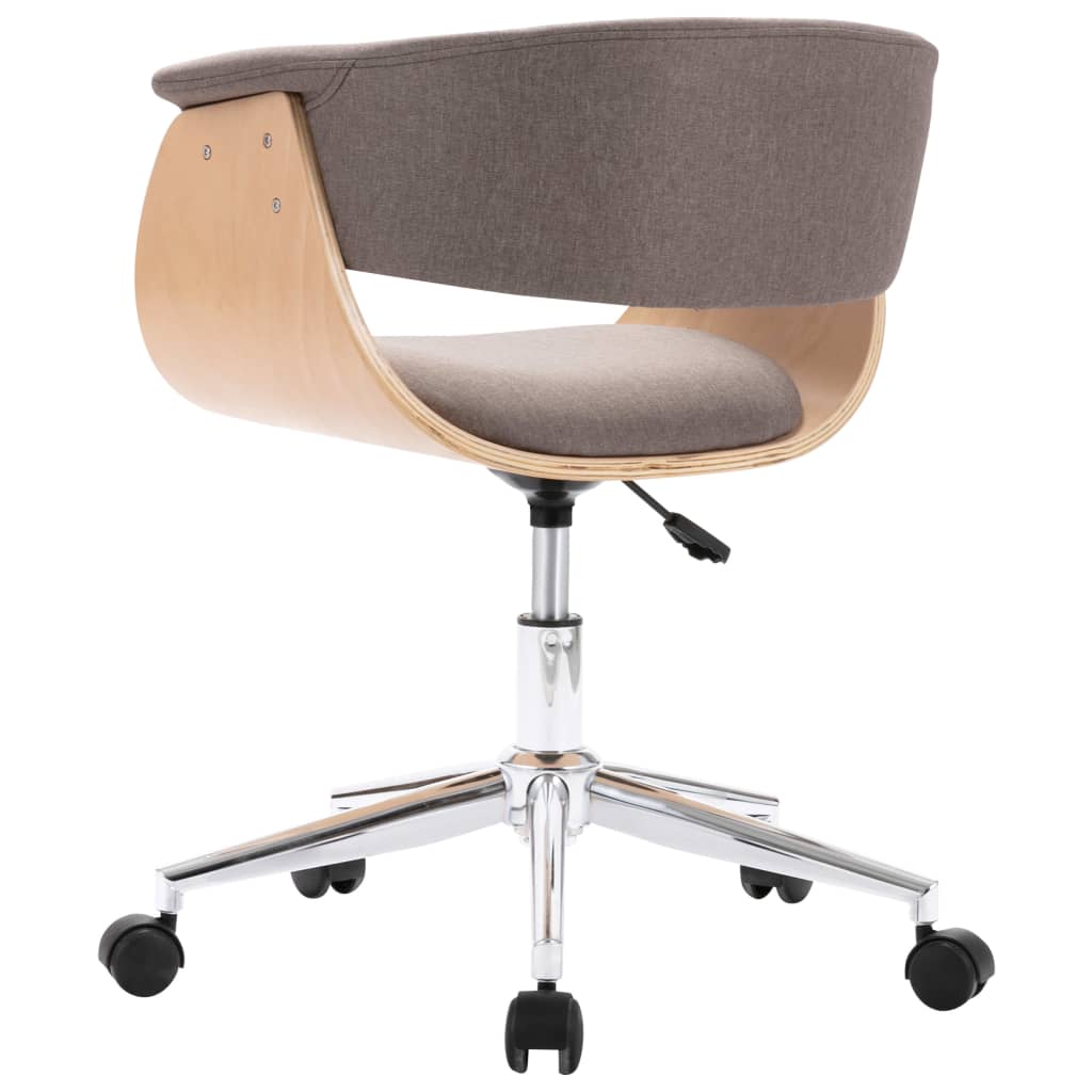 Eetkamerstoelen draaibaar 2 st stof taupe is nu te koop bij PeponiXL, paradijselijk wonen!