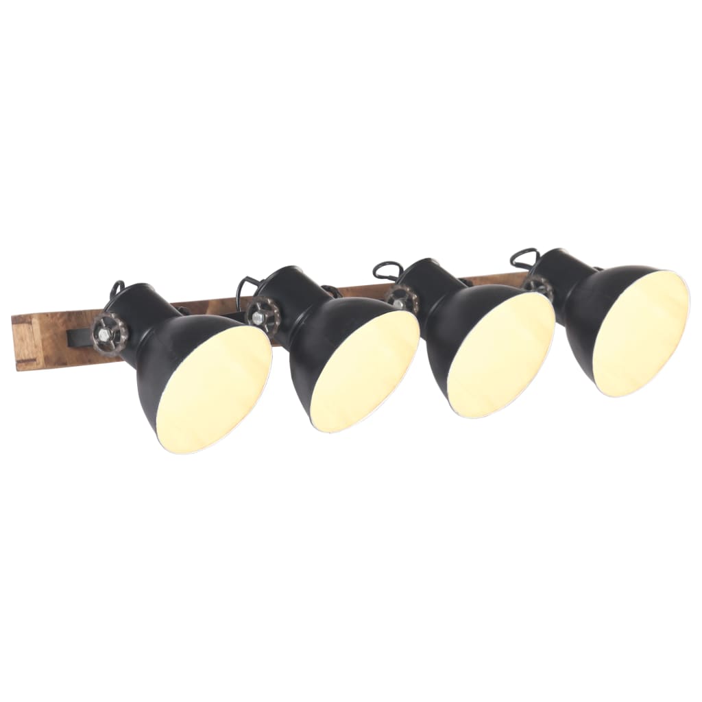 Wandlamp industrieel E27 90x25 cm zwart is nu te koop bij PeponiXL, paradijselijk wonen!